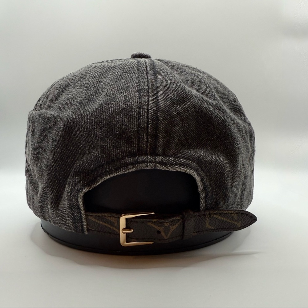 NEW Black Denim Cap - Picture 3 of 5